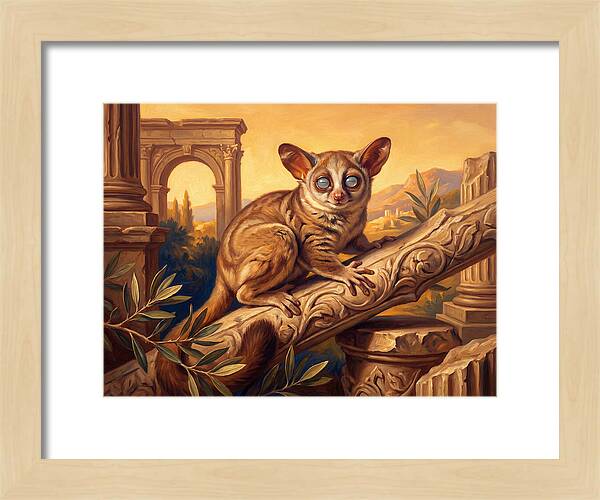 Bushbaby Among Ancient Ruins