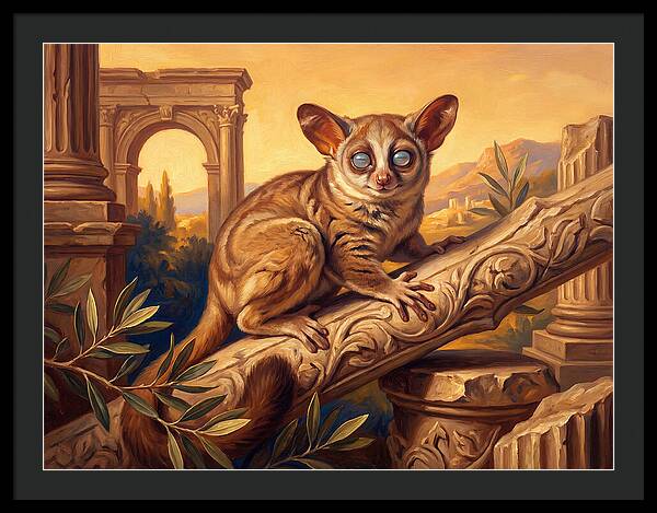 Bushbaby Among Ancient Ruins