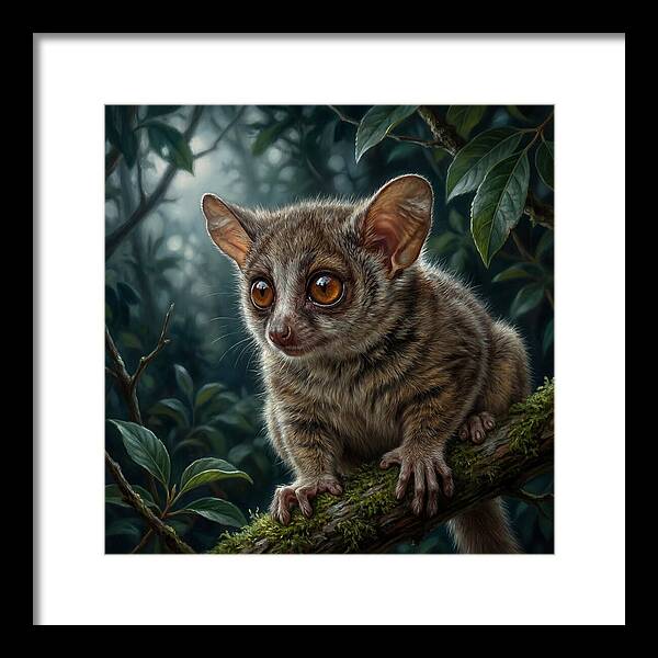 Bushbaby Among Lush Foliage