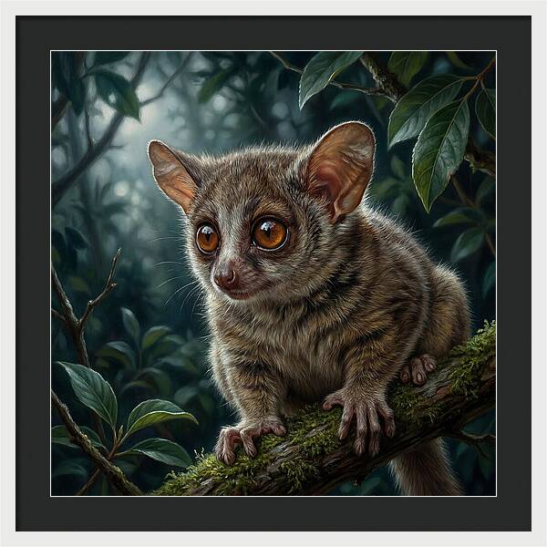 Bushbaby Among Lush Foliage