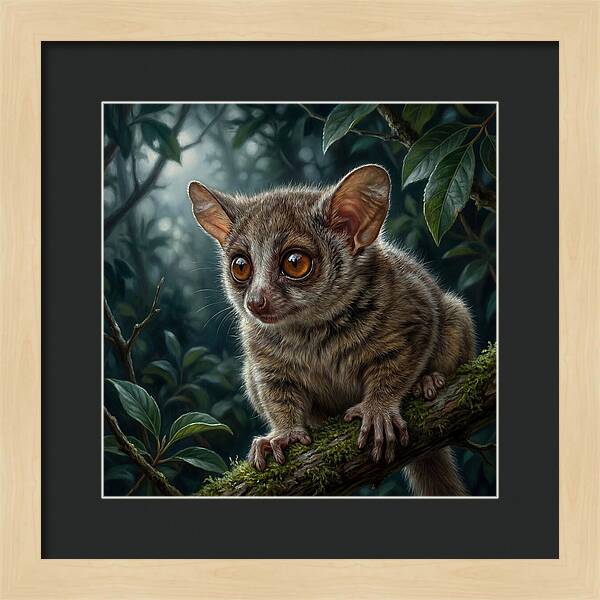 Bushbaby Among Lush Foliage