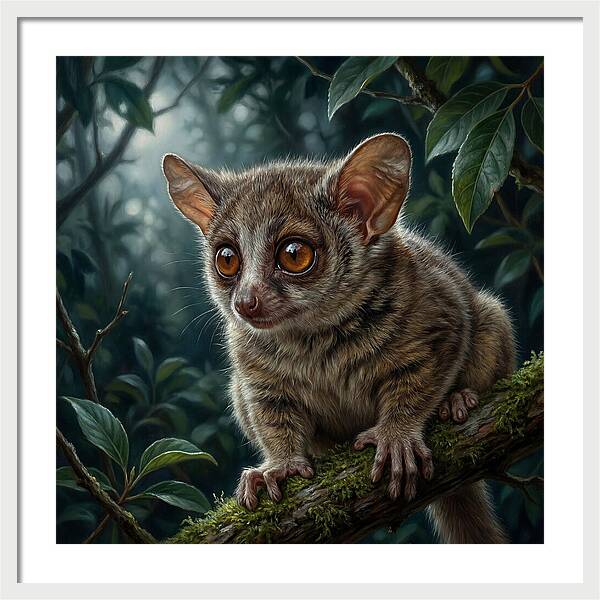 Bushbaby Among Lush Foliage
