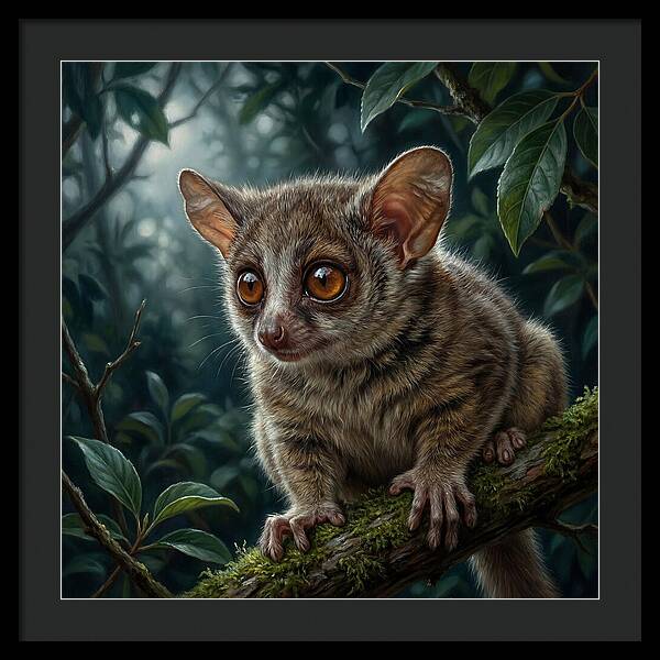 Bushbaby Among Lush Foliage