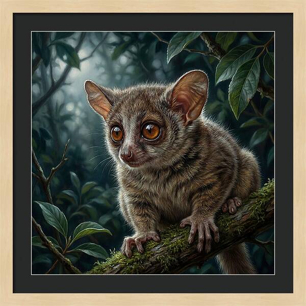 Bushbaby Among Lush Foliage