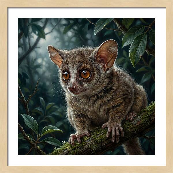 Bushbaby Among Lush Foliage
