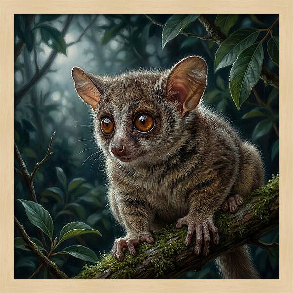 Bushbaby Among Lush Foliage