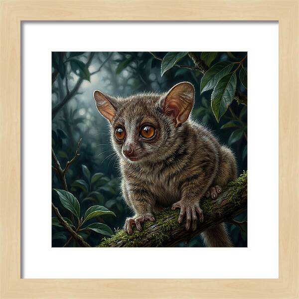 Bushbaby Among Lush Foliage
