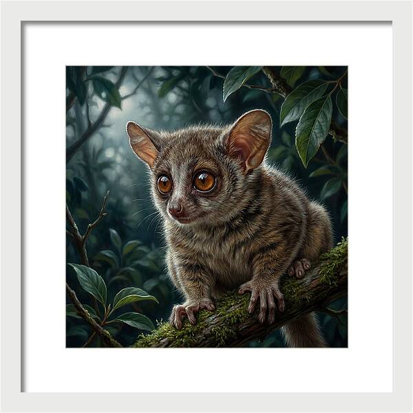 Bushbaby Among Lush Foliage