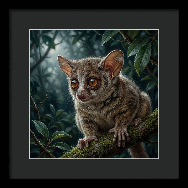 Bushbaby Among Lush Foliage