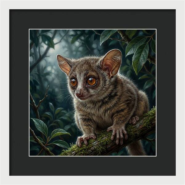 Bushbaby Among Lush Foliage