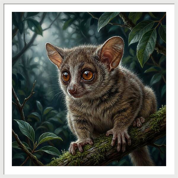 Bushbaby Among Lush Foliage
