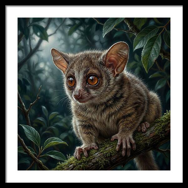 Bushbaby Among Lush Foliage