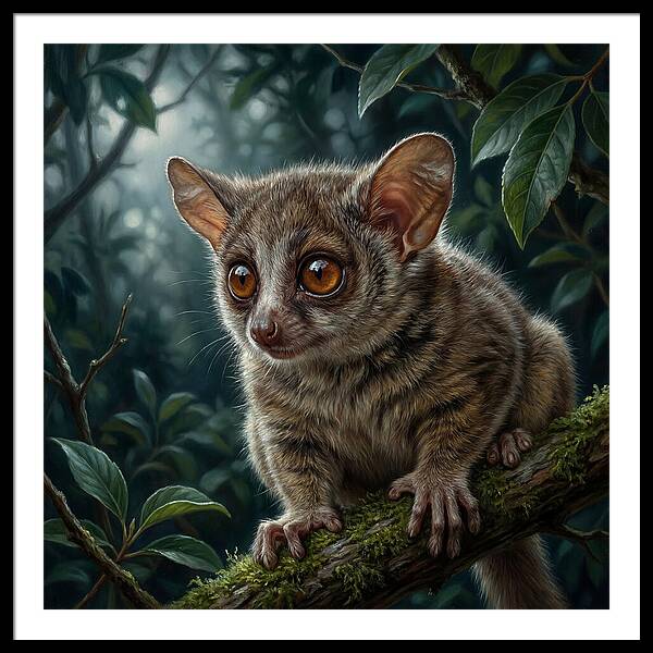 Bushbaby Among Lush Foliage