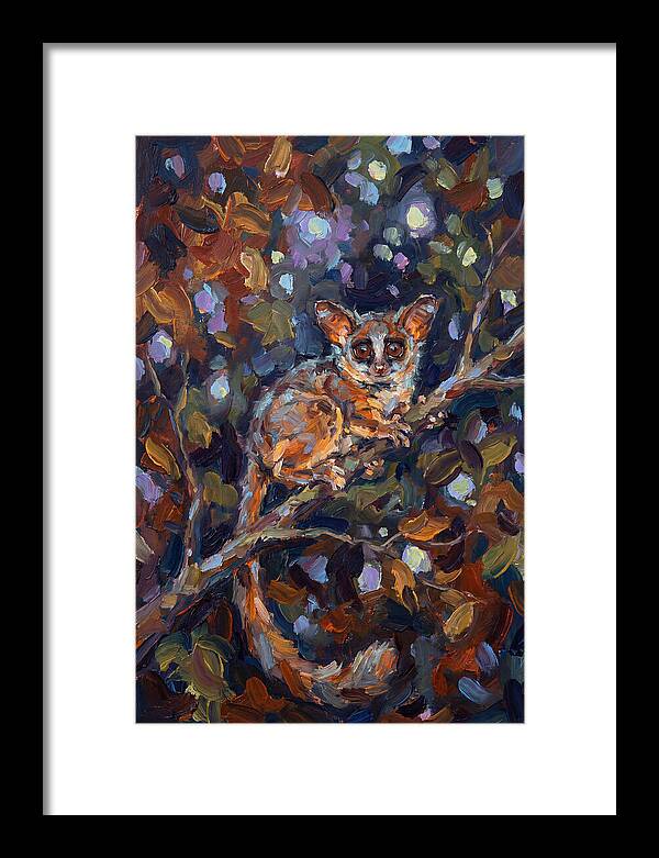 Bushbaby Among Vibrant Foliage