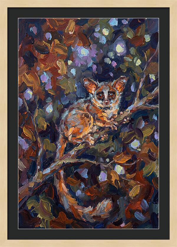 Bushbaby Among Vibrant Foliage