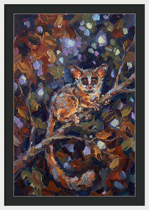 Bushbaby Among Vibrant Foliage