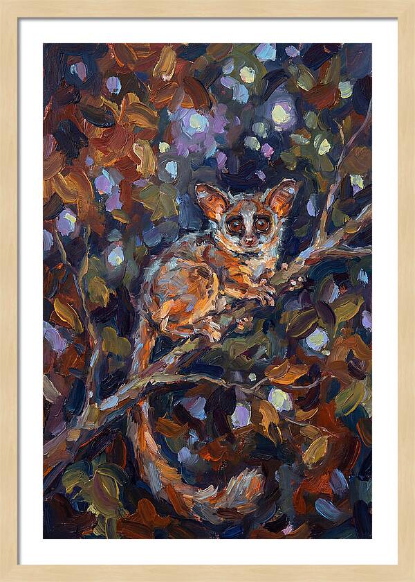 Bushbaby Among Vibrant Foliage