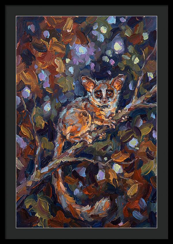 Bushbaby Among Vibrant Foliage