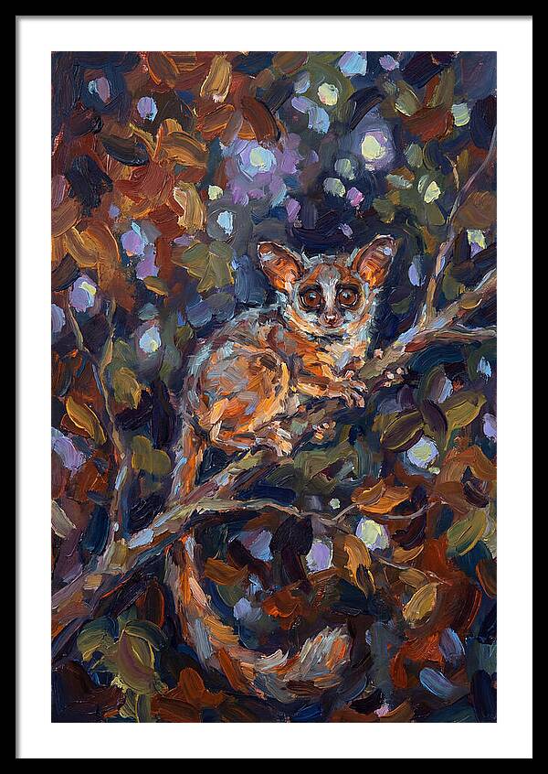 Bushbaby Among Vibrant Foliage