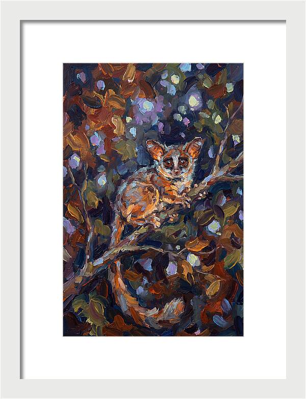 Bushbaby Among Vibrant Foliage