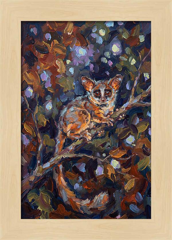 Bushbaby Among Vibrant Foliage