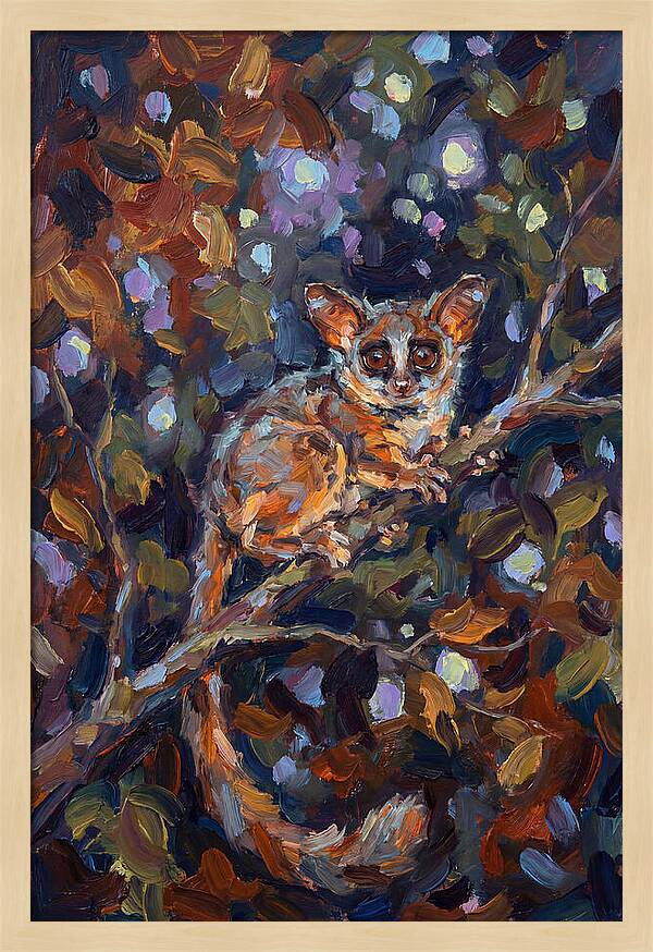 Bushbaby Among Vibrant Foliage