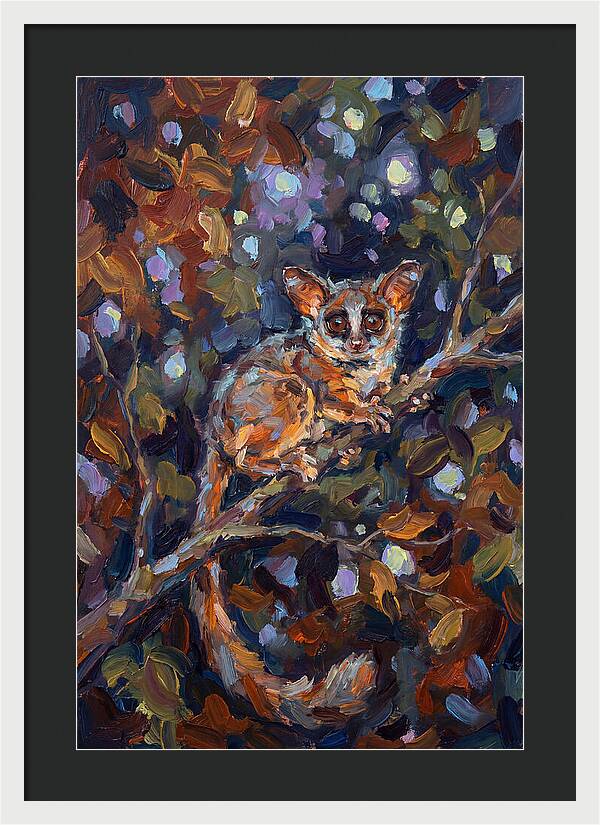 Bushbaby Among Vibrant Foliage