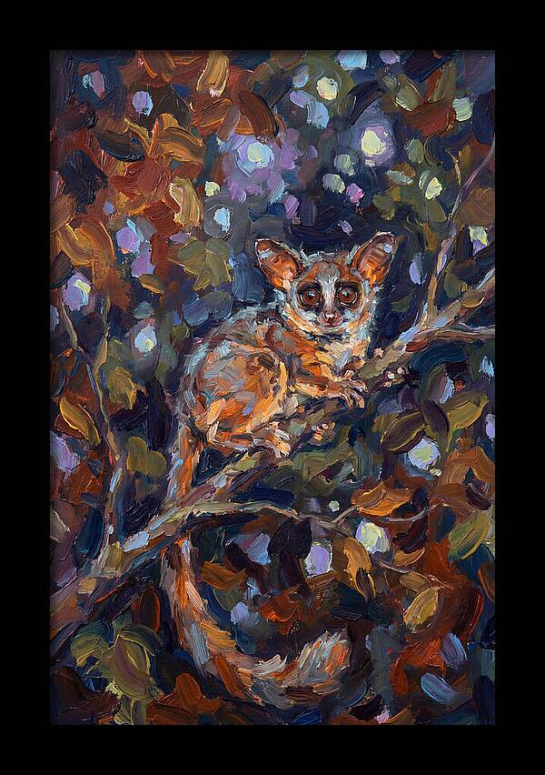 Bushbaby Among Vibrant Foliage
