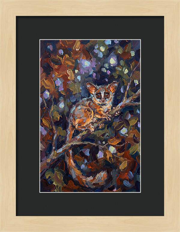 Bushbaby Among Vibrant Foliage