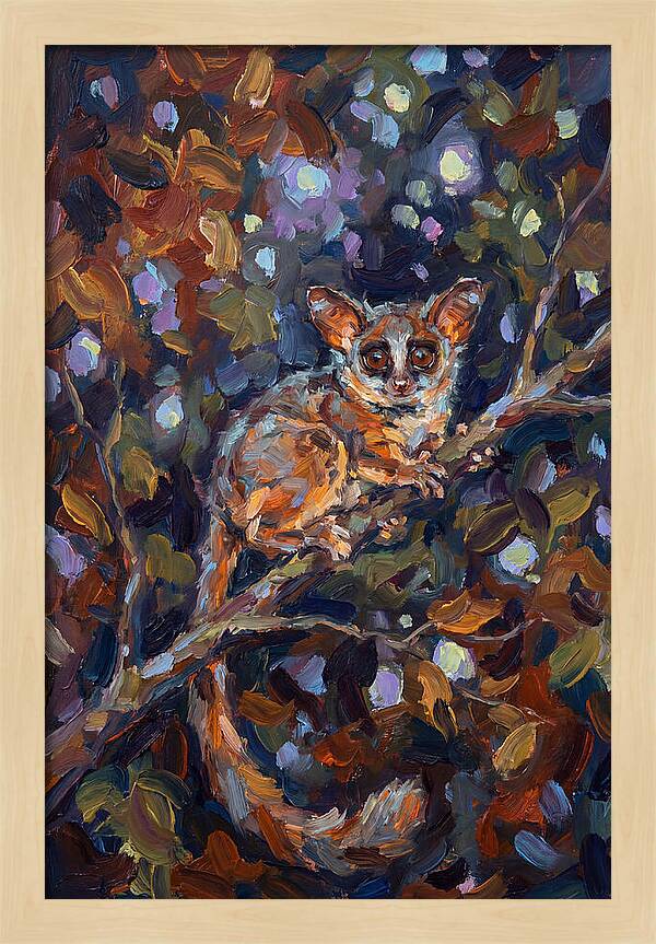 Bushbaby Among Vibrant Foliage