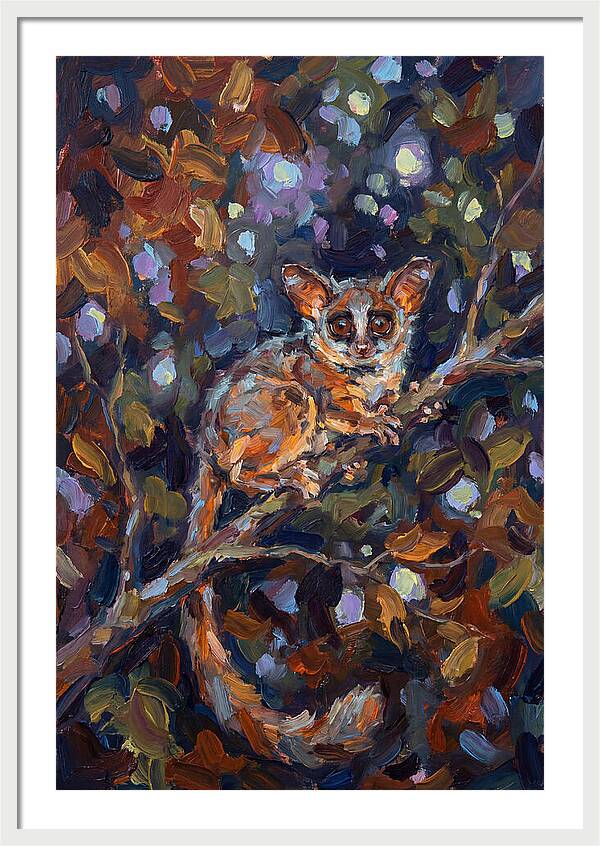 Bushbaby Among Vibrant Foliage
