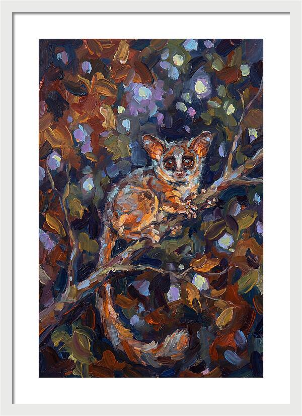 Bushbaby Among Vibrant Foliage