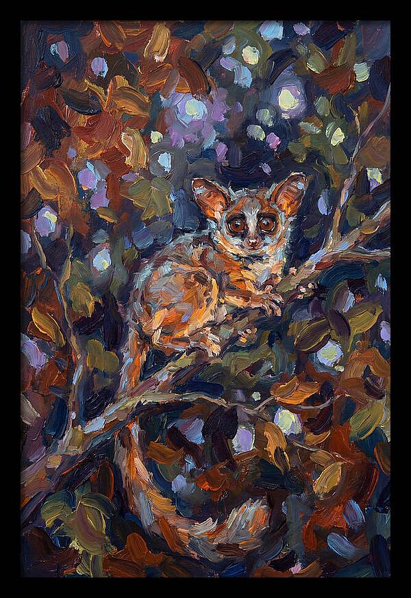 Bushbaby Among Vibrant Foliage