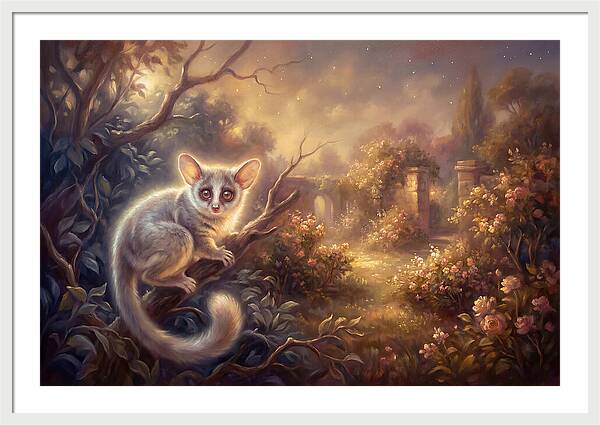 Bushbaby In Enchanted Garden