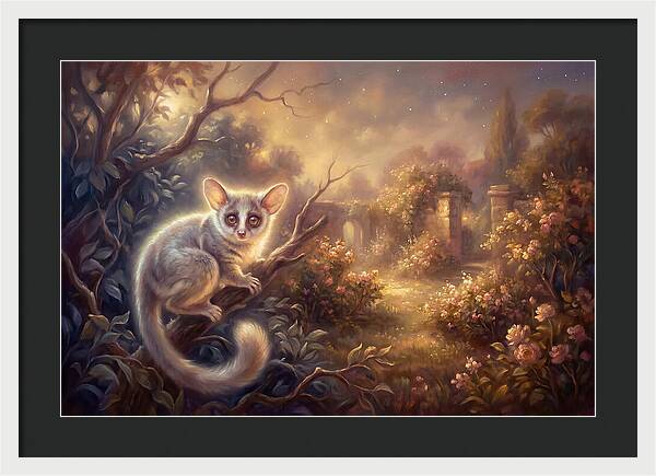 Bushbaby In Enchanted Garden