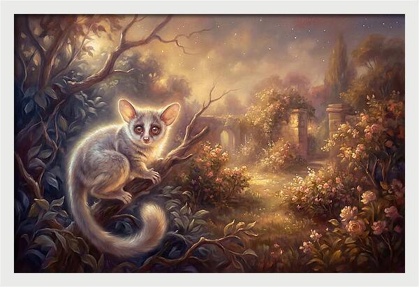 Bushbaby In Enchanted Garden