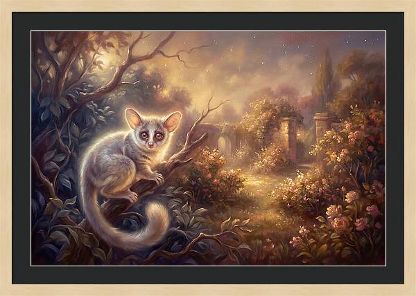Bushbaby In Enchanted Garden