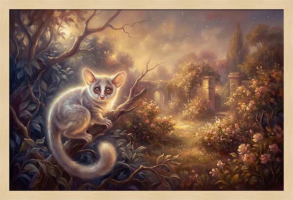 Bushbaby In Enchanted Garden