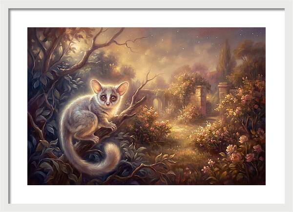 Bushbaby In Enchanted Garden