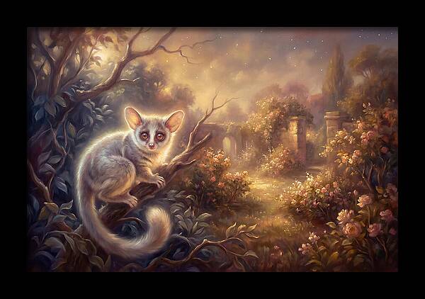 Bushbaby In Enchanted Garden