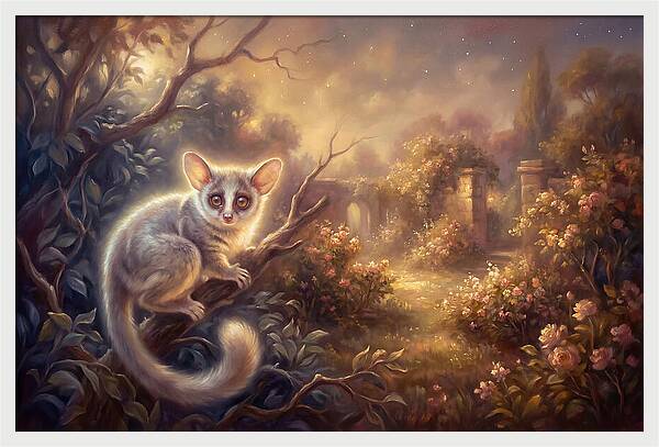 Bushbaby In Enchanted Garden