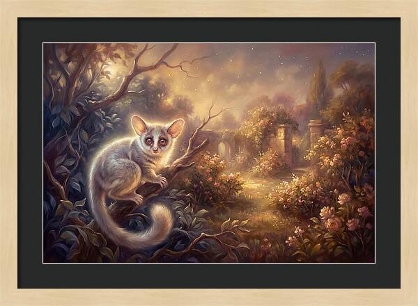 Bushbaby In Enchanted Garden