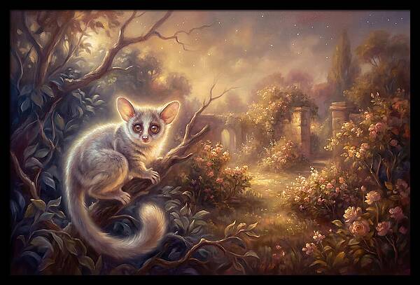 Bushbaby In Enchanted Garden