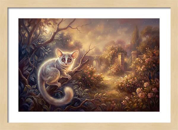 Bushbaby In Enchanted Garden