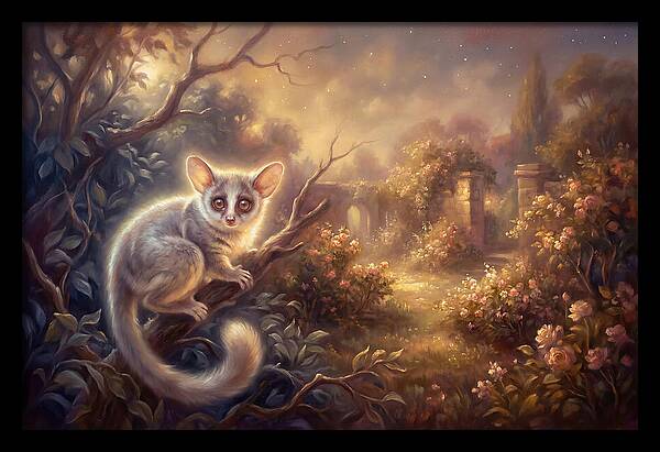 Bushbaby In Enchanted Garden