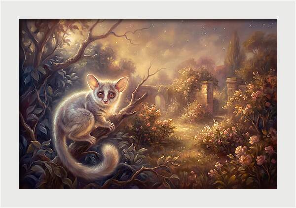 Bushbaby In Enchanted Garden