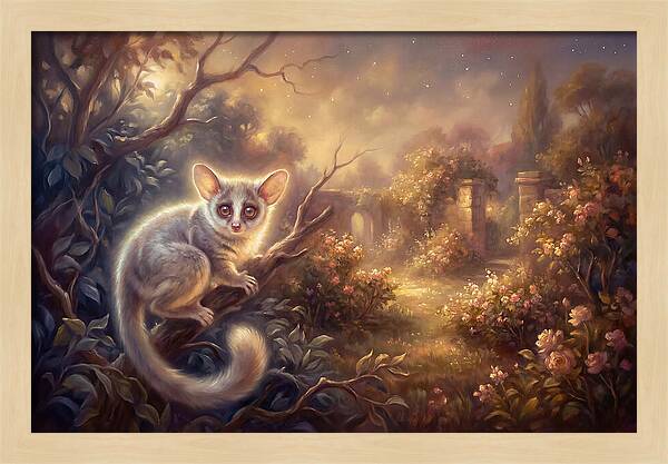 Bushbaby In Enchanted Garden