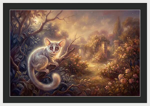 Bushbaby In Enchanted Garden