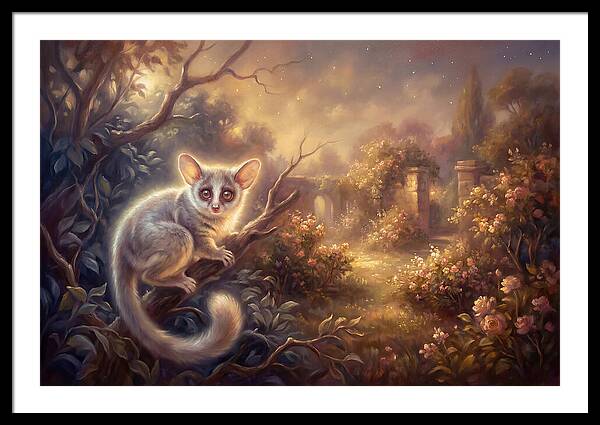 Bushbaby In Enchanted Garden