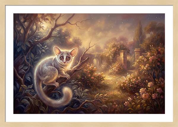 Bushbaby In Enchanted Garden